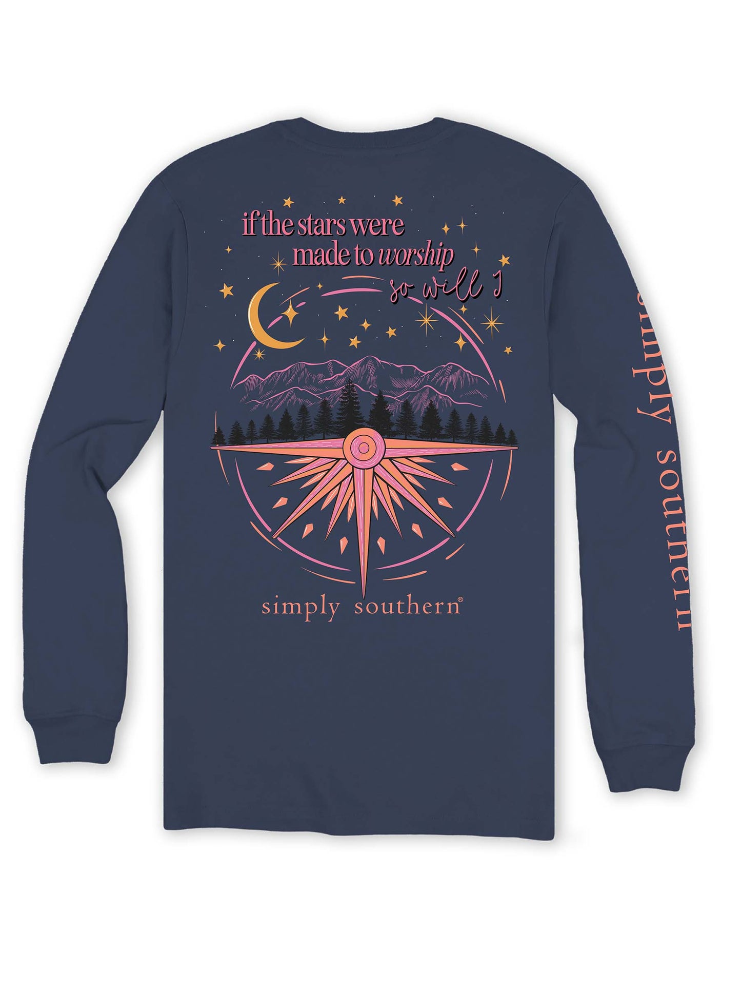 Simply Southern If the Stars Were Made to Worship Long Sleeve Tee