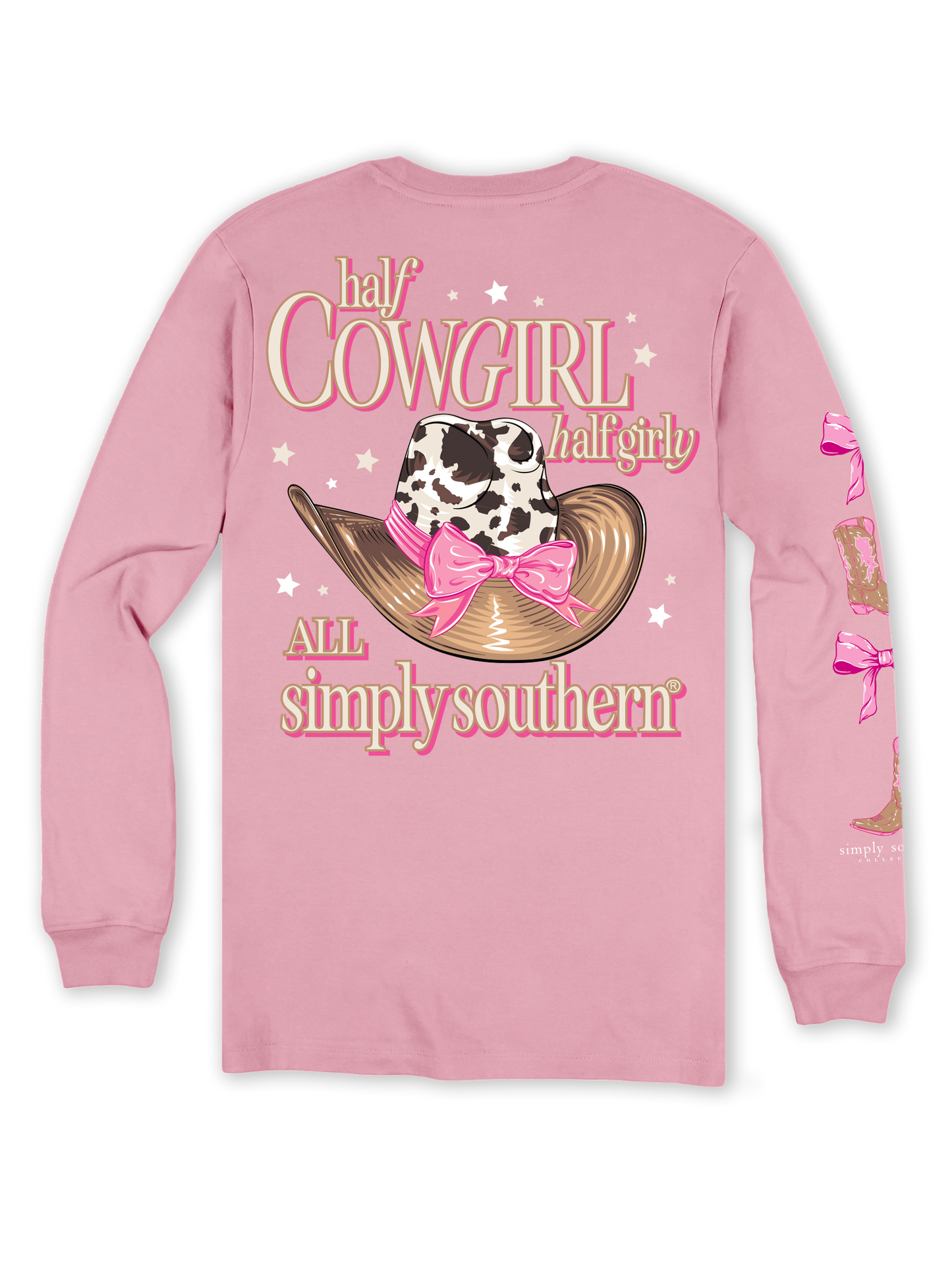 Simply Southern Half Cowgirl Half Girly Long Sleeve Tee