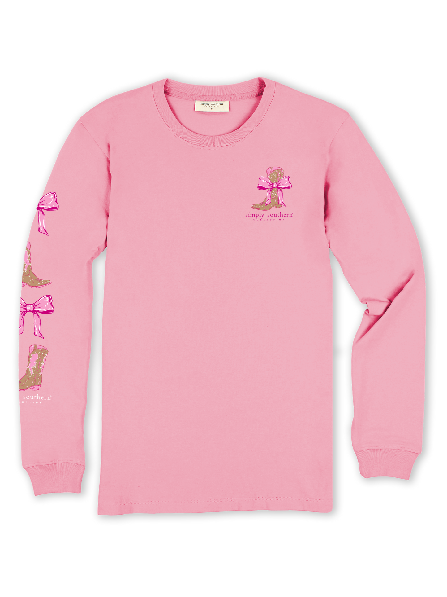 Simply Southern Half Cowgirl Half Girly Long Sleeve Tee