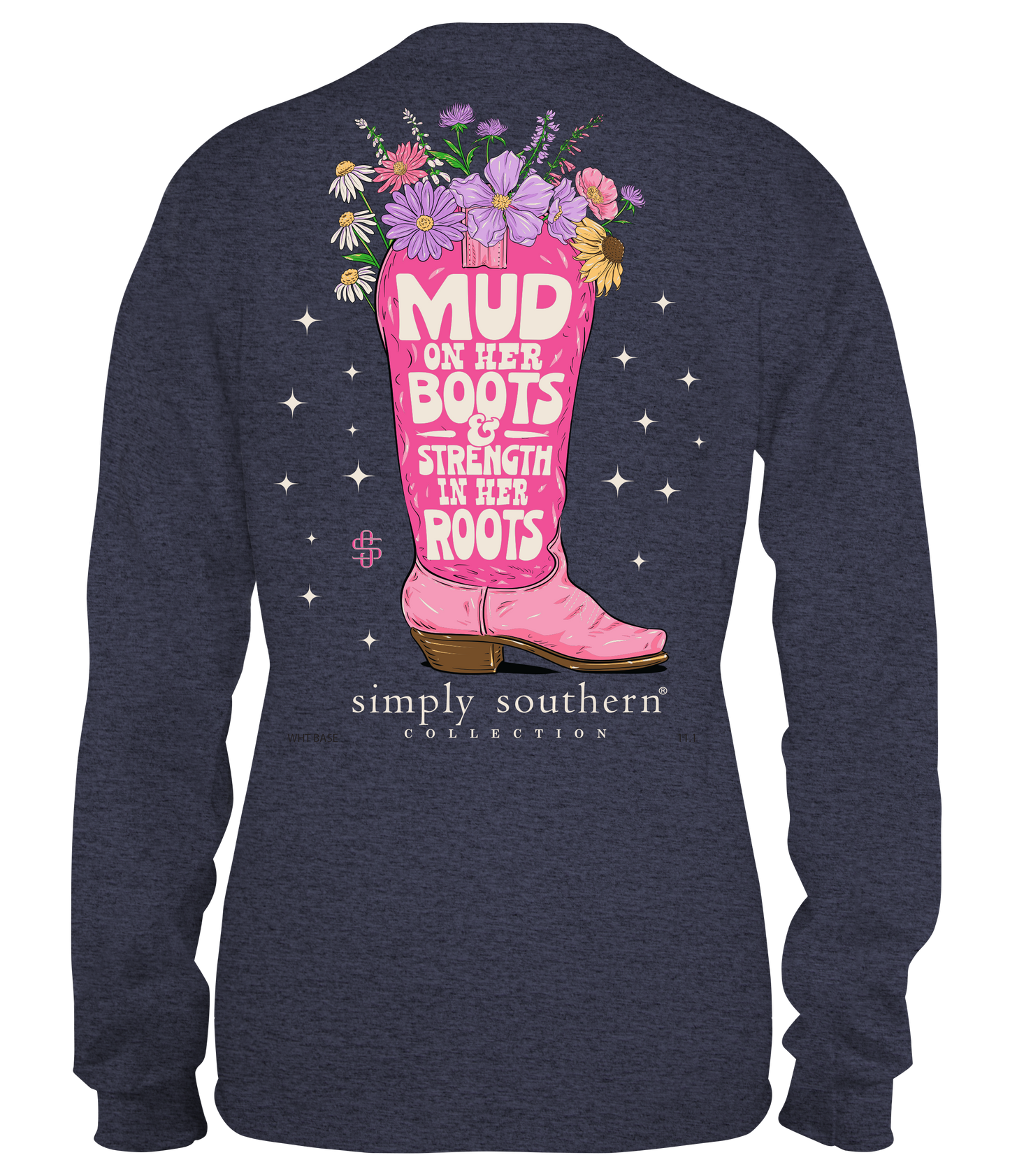 Simply Southern Mud On Her Boots Long Sleeve Tee