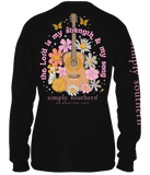 Simply Southern Guitar The Lord is My Strength Long Sleeve Tee