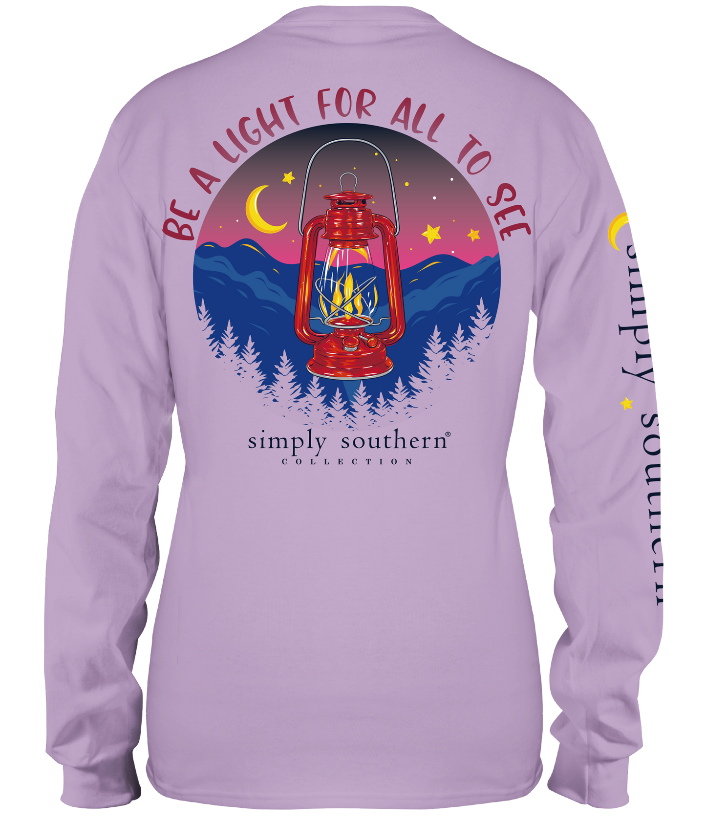 Simply Southern Be a Light For All To See Lantern Long Sleeve Tee