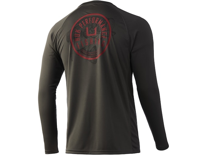 Huk Men's Stamped Catch Pursuit Long Sleeve Shirt