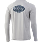 Huk Men's Scaled Logo Pursuit Long Sleeve