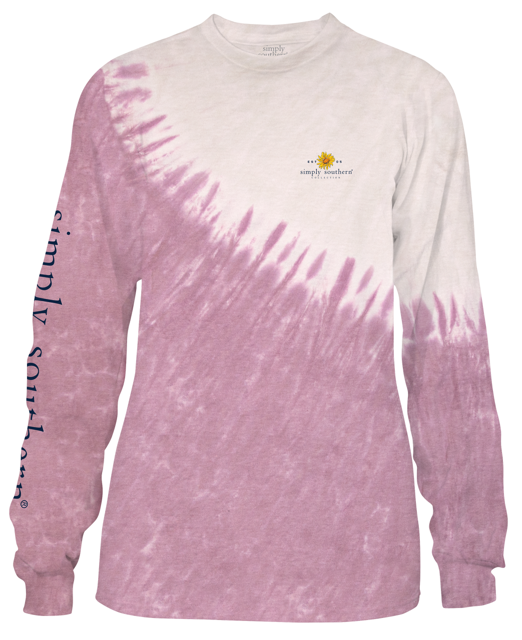 Simply Southern All Things Floral Tie Dye Long Sleeve Tee