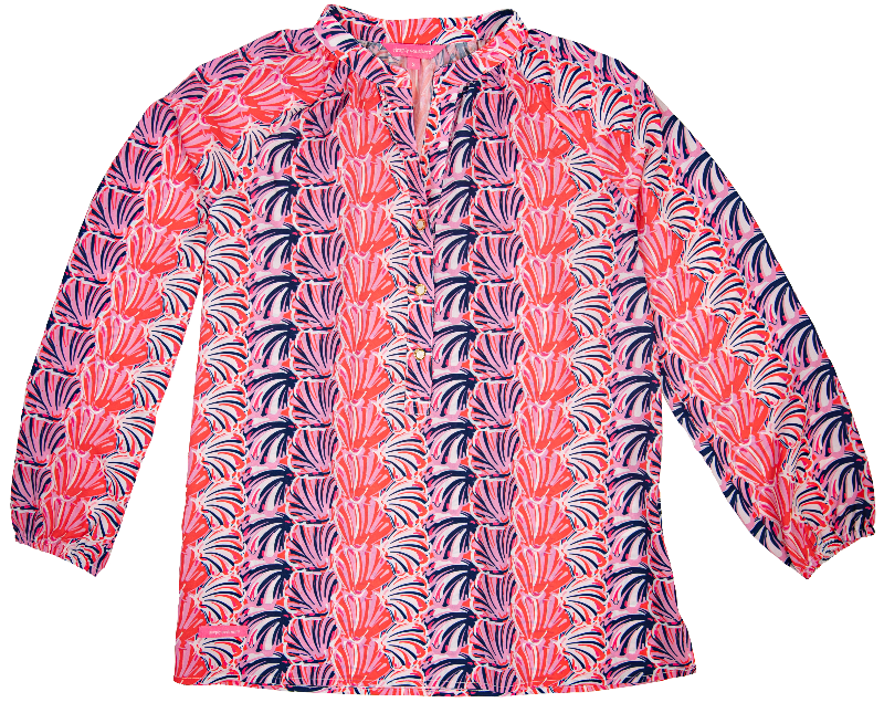 Simply Southern Scallop Peasant Blouse