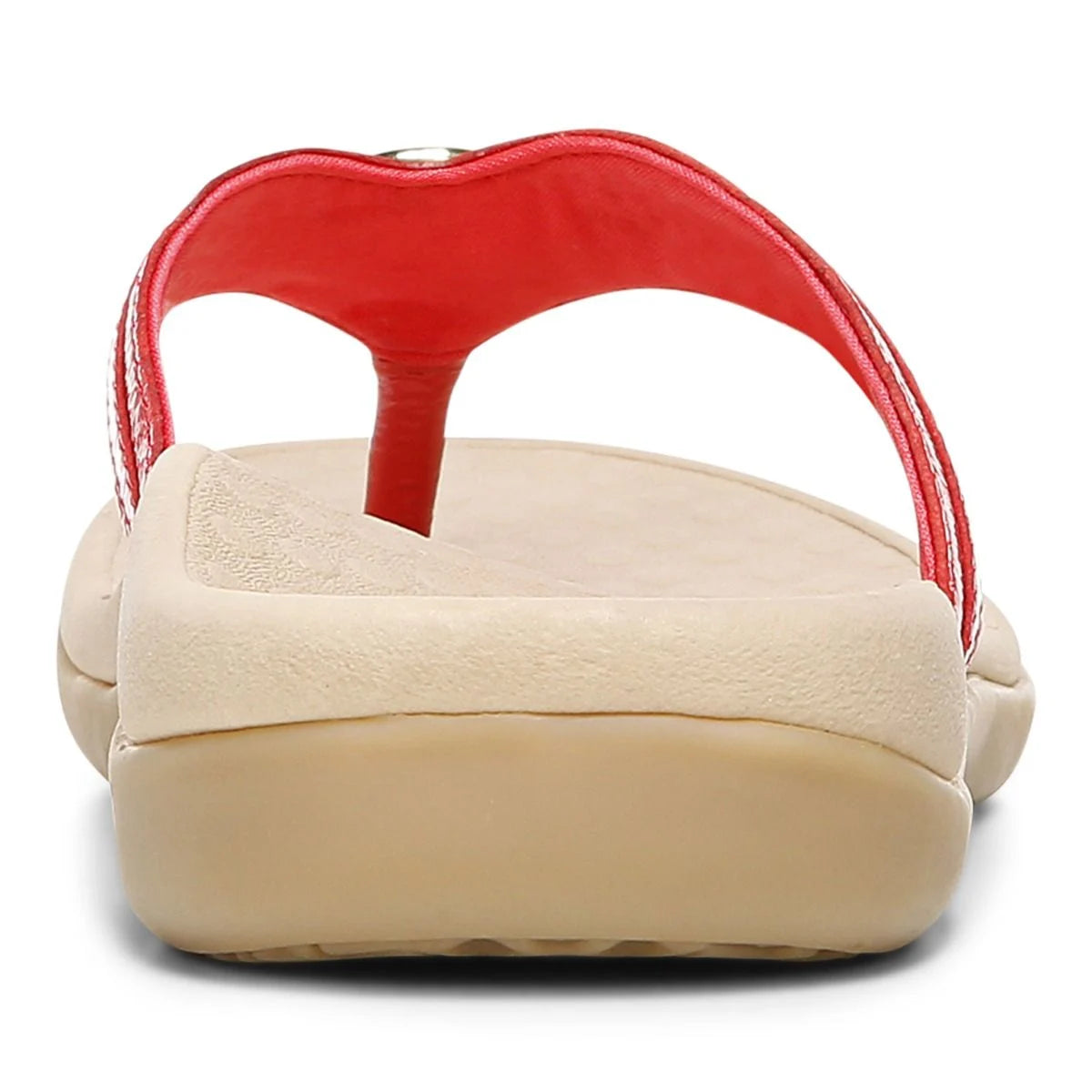 Vionic Tide Aloe Post Sandal Poppy Leather