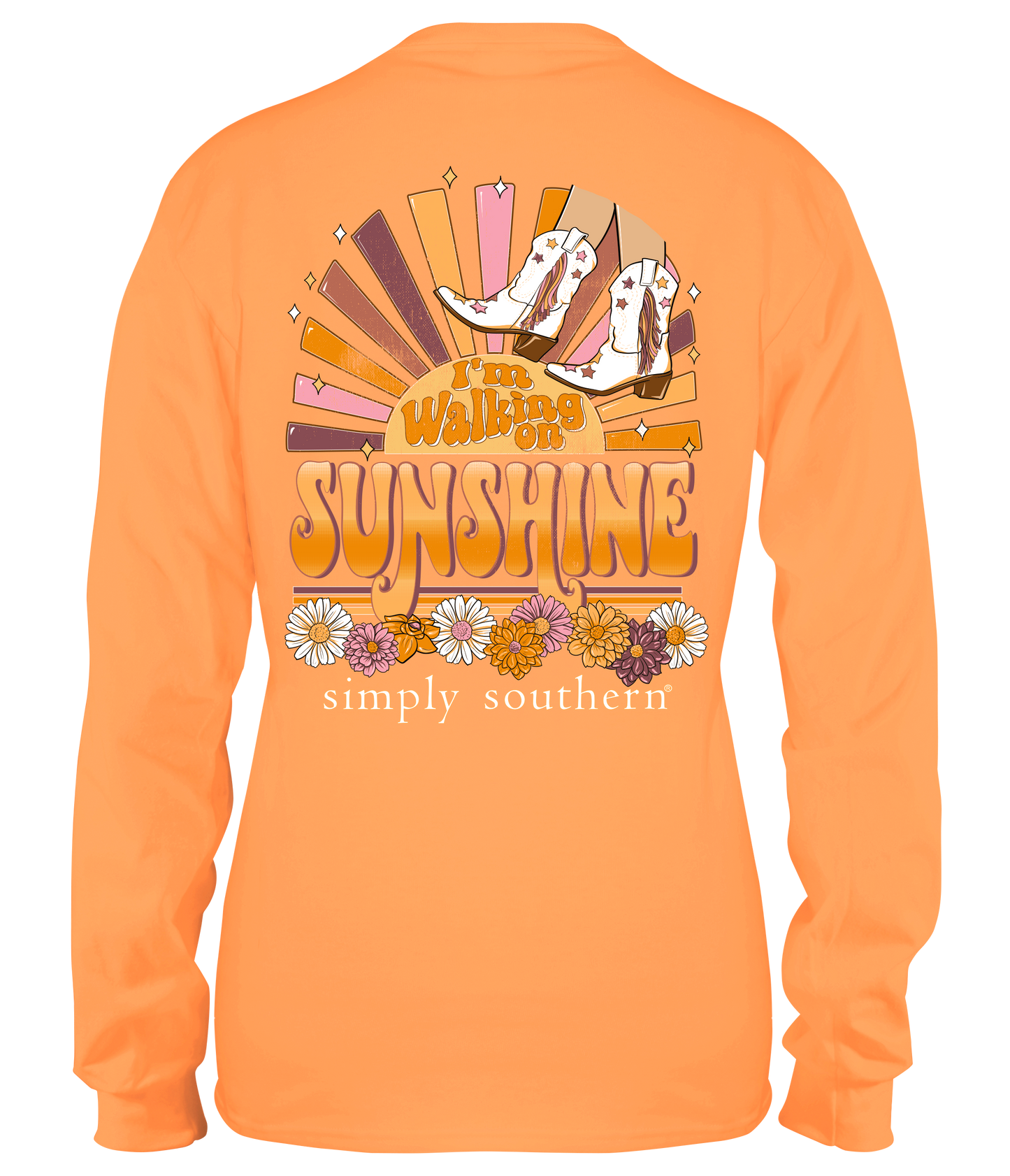 Youth Simply Southern I'm Walking on Sunshine Long Sleeve Tee