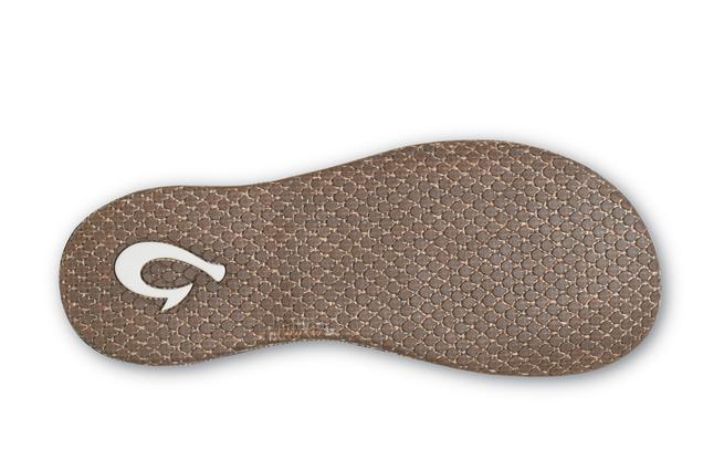 Olukai Ladies Paniolo Brown Leather Flip Flop