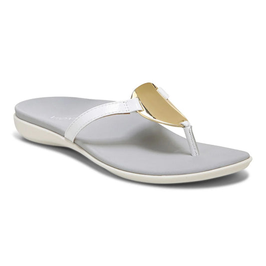 Vionic Raysa Toe Post Sandal White