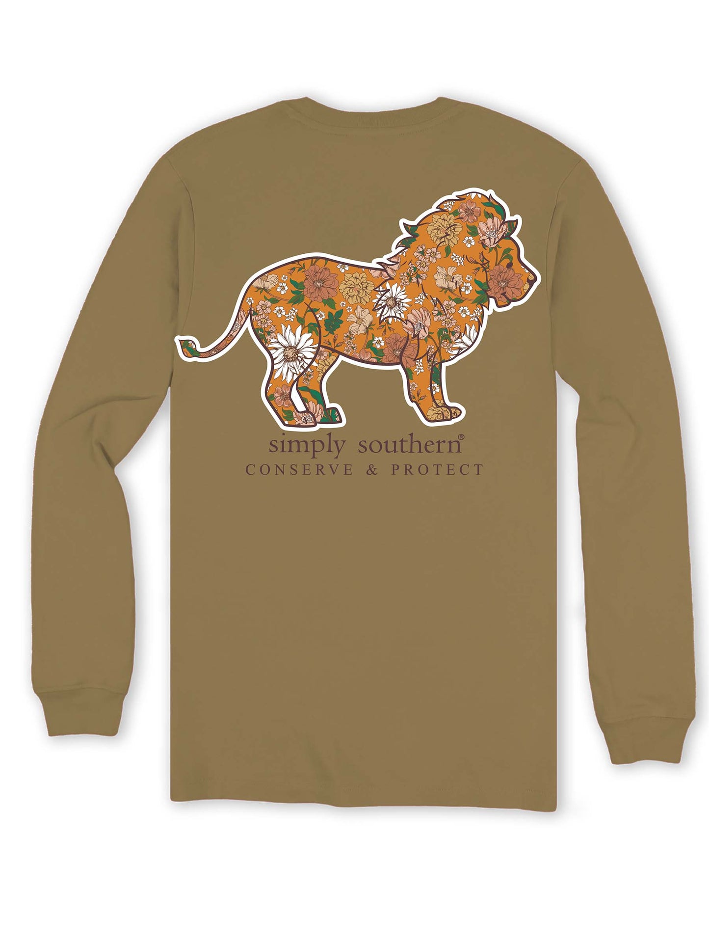 Simply Southern Lion Conserve Protect Long Sleeve Tee