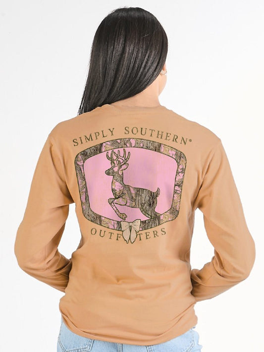 Simply Southern Camo Deer Long Sleeve