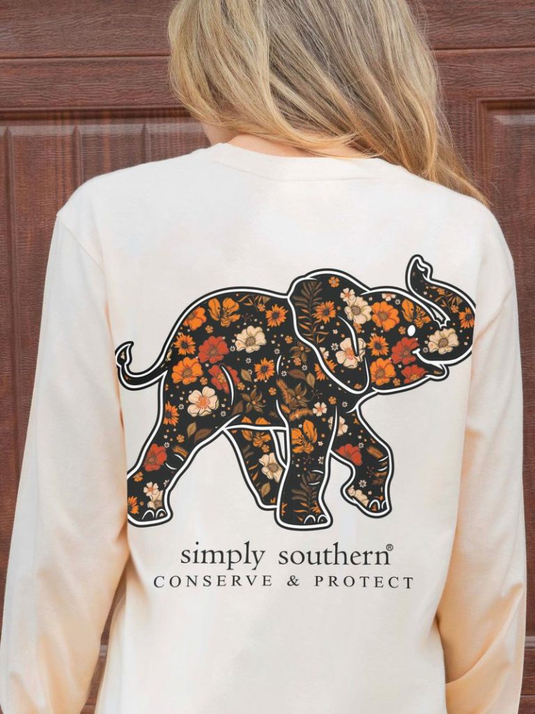 Simply Southern Elephant Conserve Long Sleeve Tee