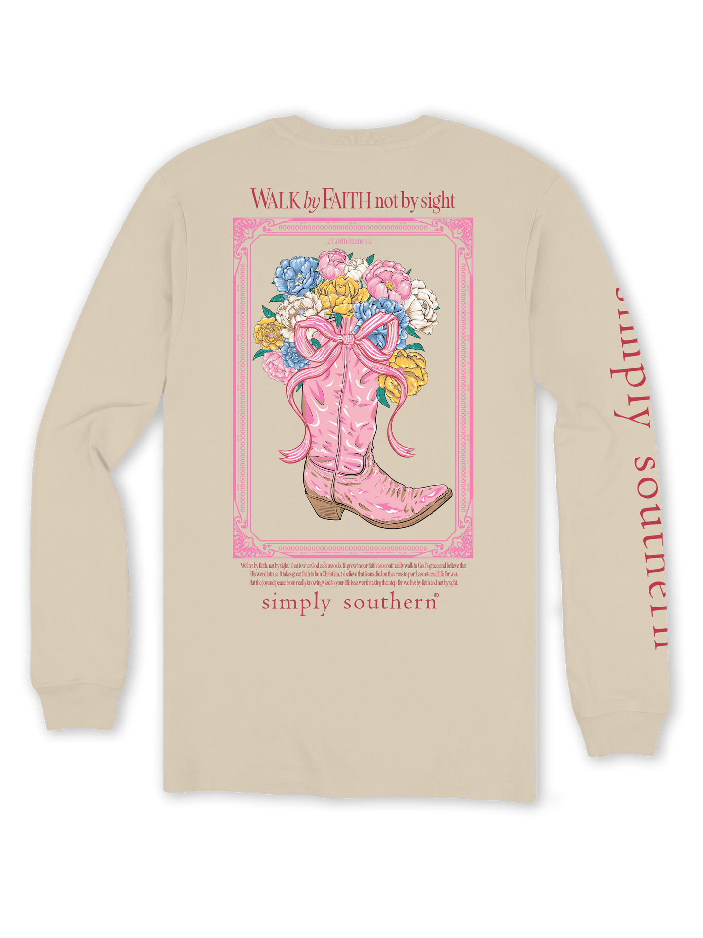 Simply Southern Walk by Faith Long Sleeve Tee