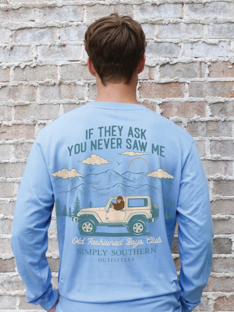 Simply Southern Sasquatch Jeep Long Sleeve Tee