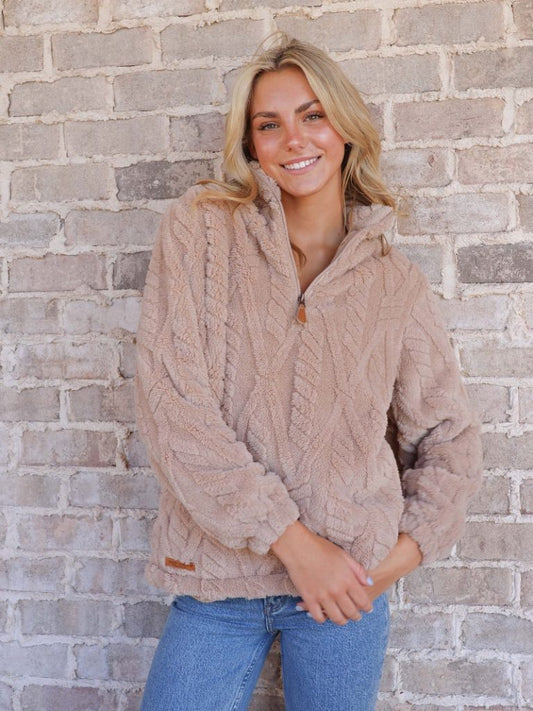 Simply Southern Cozy Quarter Zip Desert