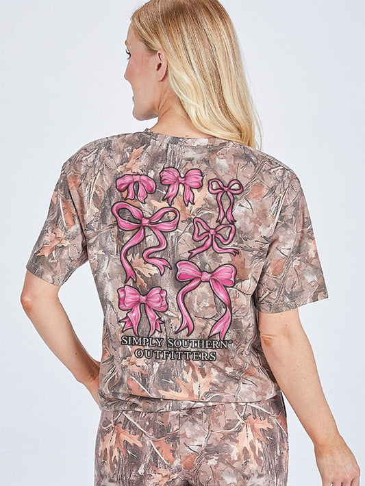Simply Southern Camo Pink Bows