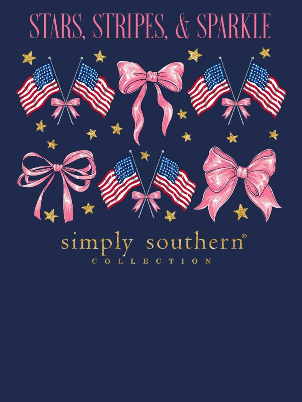 Simply Southern Stars Stripes Sparkle Tee