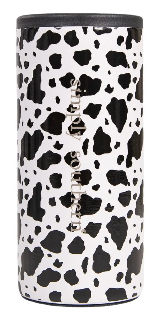 Simply Southern Slim Can Cow Print