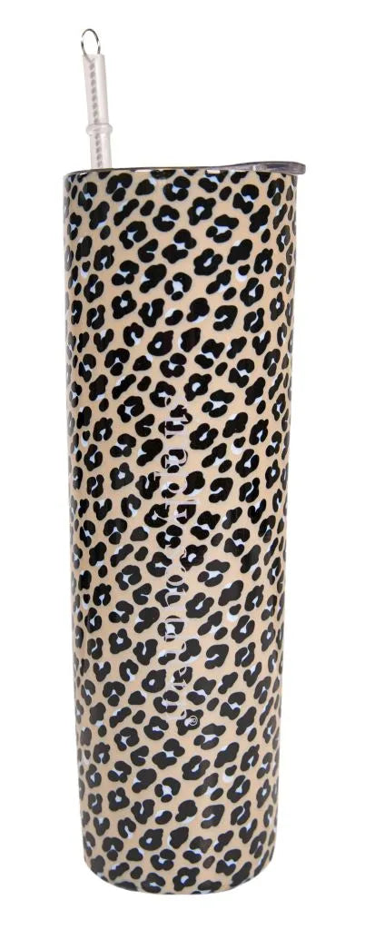 Simply Southern Slim Tumbler 30 Leopard