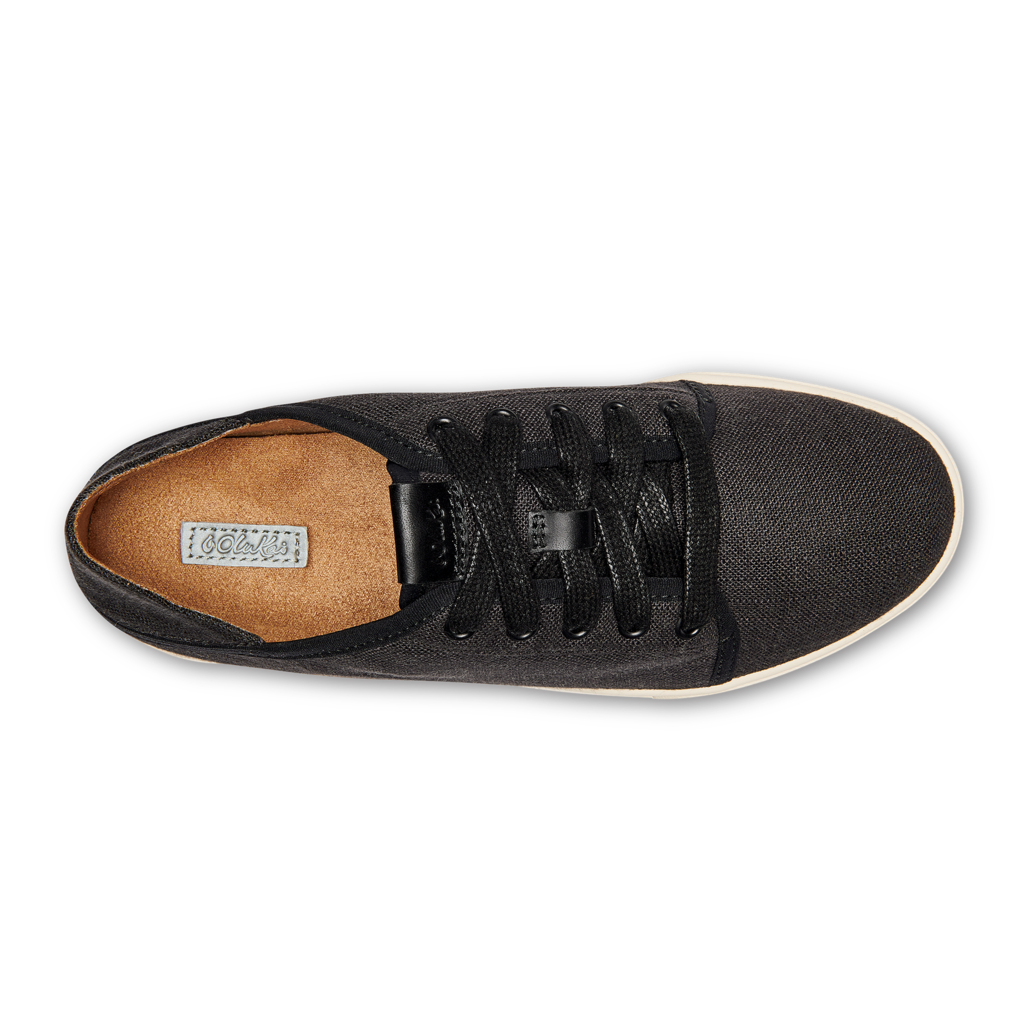 OluKai Pehuea Lī Women's Sneaker Black Linen