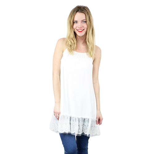 Cami Lace Extender White