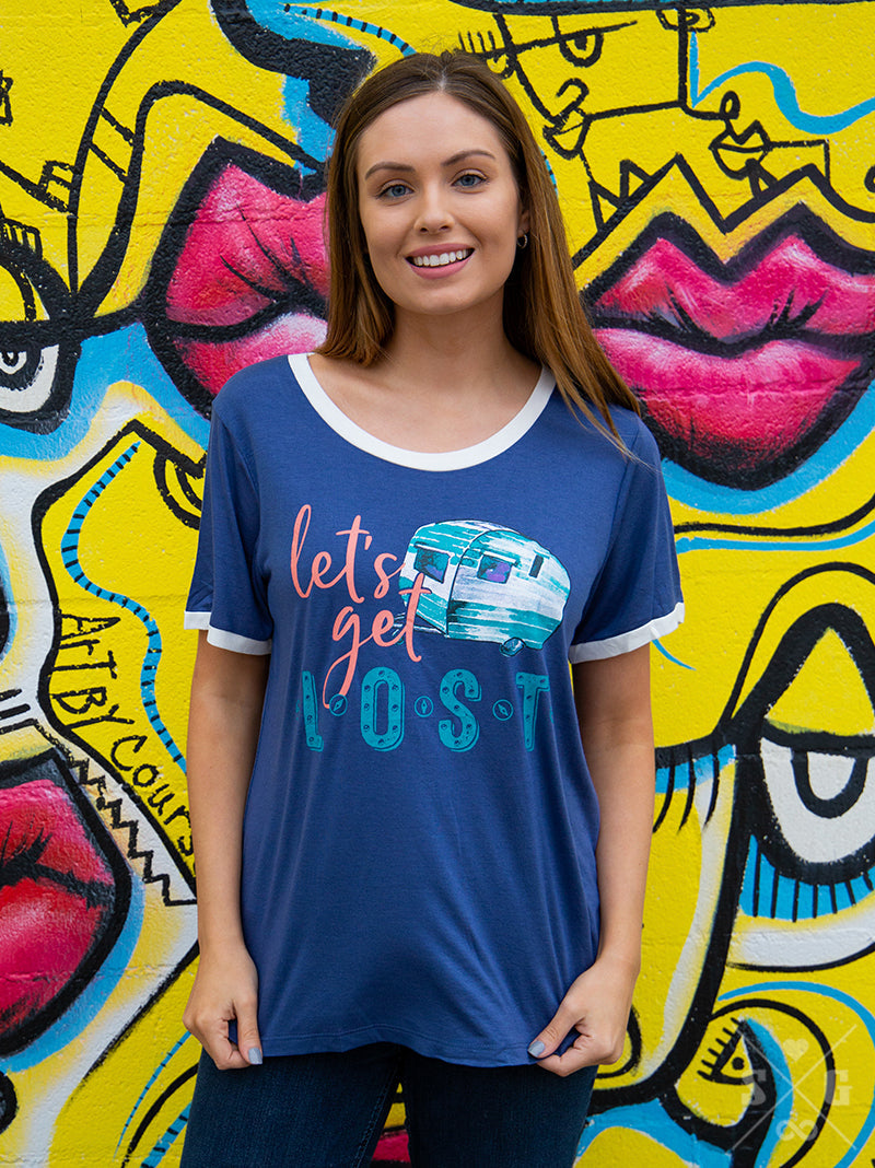 Let's Get Lost Camper Tee