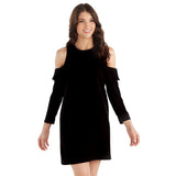 Mudpie Aria Cold Shoulder Dress Black SALE