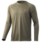 Huk and Bars Pursuit Long Sleeve Moss