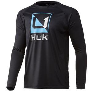 Huk Reflection Pursuit Black Long Sleeve