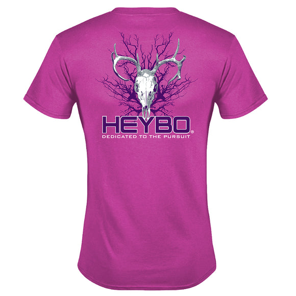 Heybo Bone Deer Pink Tee Shirt