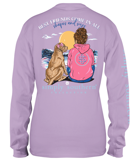 Simply Southern Best Friends Dog Long Sleeve Tee