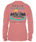 Simply Southern Best Friends Racoon Long Sleeve Tee YOUTH