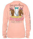 Simply Southern Horses Keep Your Chin Up Long Sleeve Tee
