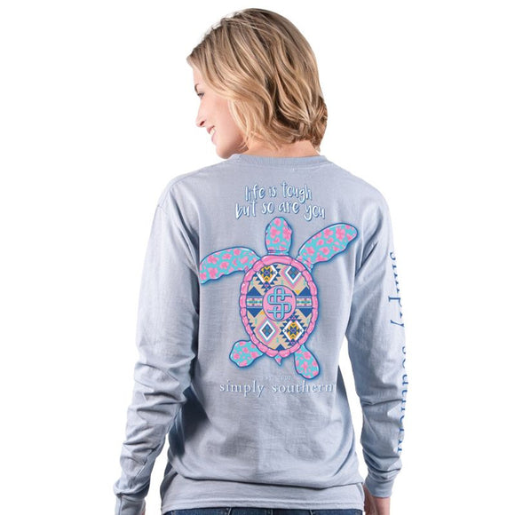 Simply Southern Aztec Turtle Long Sleeve Tee
