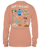 Youth Simply Southern Blame It On My Roots Long Sleeve Tee