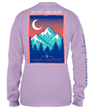 Simply Southern Be Still and Know Lilac Long Sleeve Tee