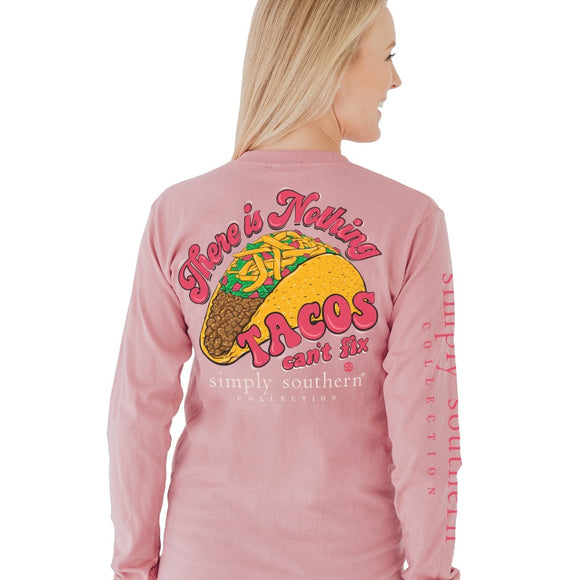 Simply Southern There is Nothing Tacos Can't Fix Long Sleeve T-Shirt SALE