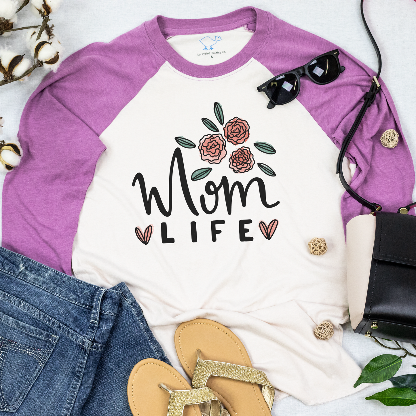 Mom Life Raglan Tee