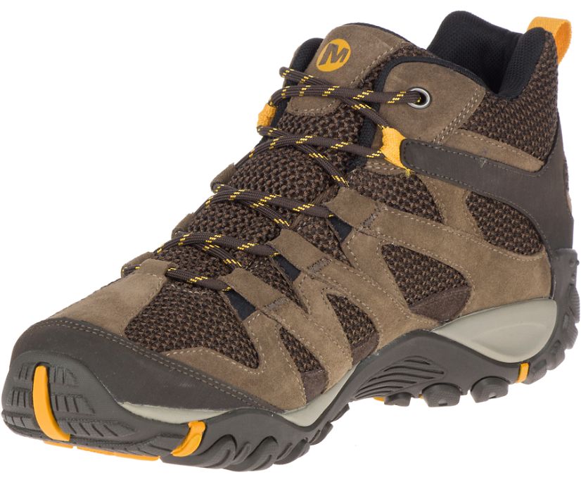 Men's Merrell Alverstone Mid Waterproof Merrell Stone