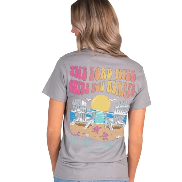 Simply Southern the Lord will Guide You T-Shirt Gray