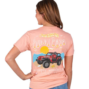 Simply Southern  I Was Made for Sunny Days T-Shirt Orange Sherbet