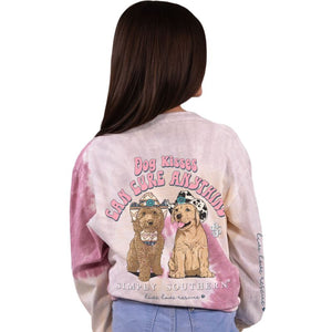 Simply Southern Dog Kisses Can Cure Anything Long Sleeve Tee