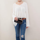 Hobo Lauren Clutch Wallet Black