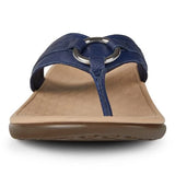 Vionic Tide Aloe Toe Post Sandal Navy Leather