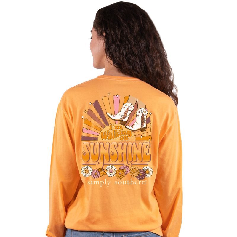 Simply Southern I'm Walking on Sunshine Long Sleeve Tee