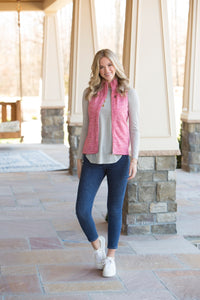 Simply Southern Heather Pink Vest